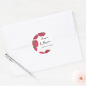 Sticker Rond framboises brillant cuisson des fruits ktichen... (Enveloppe)