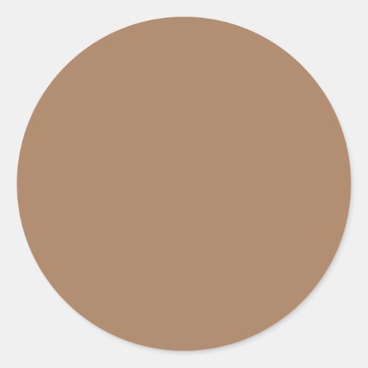 Sticker Rond Français Beige Solide (Devant)