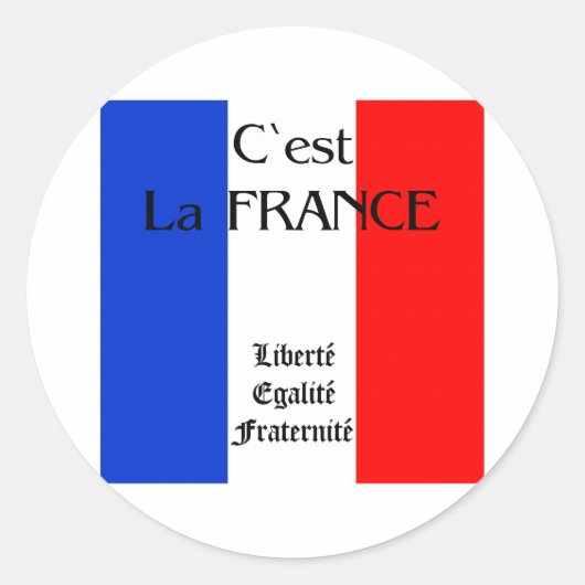 Sticker Rond France (Devant)