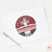 Sticker Rond France Arbre suisse français (Enveloppe)