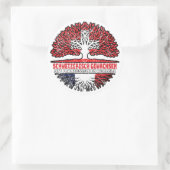 Sticker Rond France Arbre suisse français (Sac)