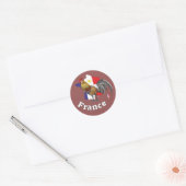 Sticker Rond France Francia (Enveloppe)