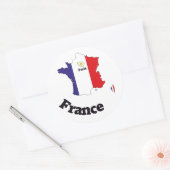 Sticker Rond France Francia (Enveloppe)