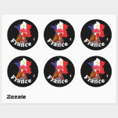 Sticker Rond France Francia (Feuille)