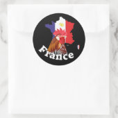 Sticker Rond France Francia (Sac)