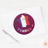 Sticker Rond France Francia (Enveloppe)