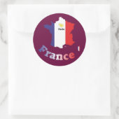 Sticker Rond France Francia (Sac)