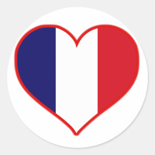 Sticker Rond France Love