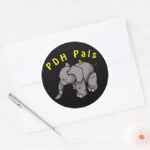 Sticker Rond Francis du PDH Pals (Enveloppe)