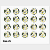 Sticker Rond Frangipani (Feuille)