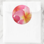 Sticker Rond Frangipani rose (Sac)