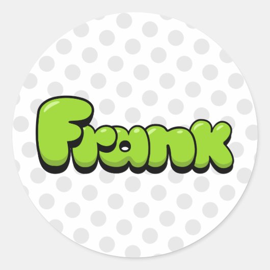 Sticker Rond Frank (Devant)