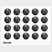 Sticker Rond Frankenstein (Feuille)