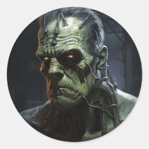 Sticker Rond Frankenstein