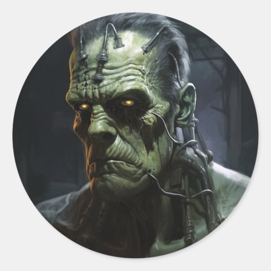Sticker Rond Frankenstein (Devant)