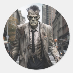 Sticker Rond Frankenstein