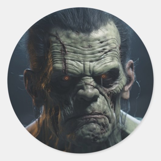Sticker Rond Frankenstein (Devant)