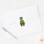 Sticker Rond Frankenstein (Enveloppe)