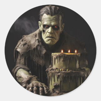 Sticker Rond Frankenstein