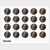 Sticker Rond Frankenstein (Feuille)