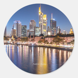 Sticker Rond Frankfurt (Allemagne),