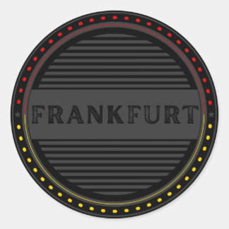 Sticker Rond Frankfurt City Pride Emblem – German Identity
