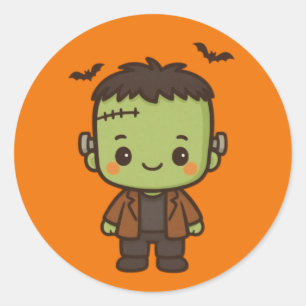 Sticker Rond Frankie Boo