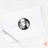 Sticker Rond Franklin (Enveloppe)