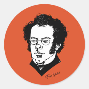 Sticker Rond Franz Schubert