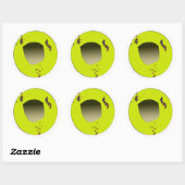Sticker Rond Frappant (Feuille)