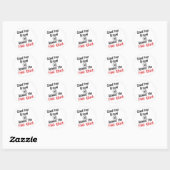 Sticker Rond Frappe (Feuille)