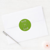 Sticker Rond Frappe-moi pour la chance (Enveloppe)