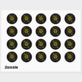 Sticker Rond Fraternité Sphinx Alpha Ace 1906 (Feuille)