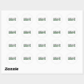 Sticker Rond Freak dans les feuilles de calcul classique collan (Feuille)