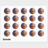 Sticker Rond Fred et George à Weasley's Wizard Wheezes (Feuille)