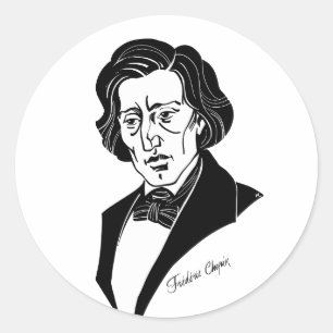 Sticker Rond Frederic Chopin