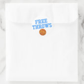 Sticker Rond Free Throws Team Boy Genre Revevela Party (Sac)