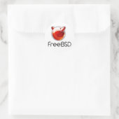 Sticker Rond FreeBsd bientôt (Sac)