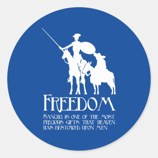Sticker Rond Freedom, Sancho (Devant)