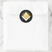 Sticker Rond Freemasonry symbol (Sac)