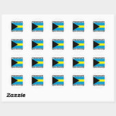 Sticker Rond Freeport, Bahamas (Feuille)