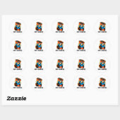 Sticker Rond Frein Ne Me Touchez Pas (Feuille)