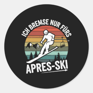 Sticker Rond Frein Seulement Pour Le Ski De Ski Apres-Ski Ski C