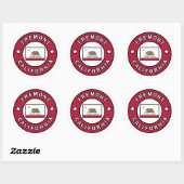Sticker Rond Fremont Californie (Feuille)
