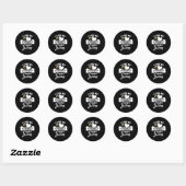 Sticker Rond - French Bulldog (Feuille)