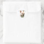 Sticker Rond French Bulldog Dad 2 (Sac)