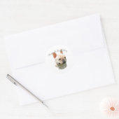 Sticker Rond French Bulldog Dad 2 (Enveloppe)