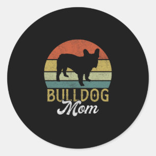 Sticker Rond Frenchie Bulldog Mama