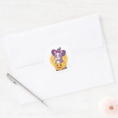 Sticker Rond Frenchie Halloween (Enveloppe)