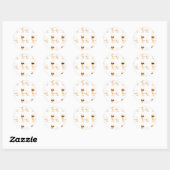 Sticker Rond Frenchie Howlelu (Feuille)